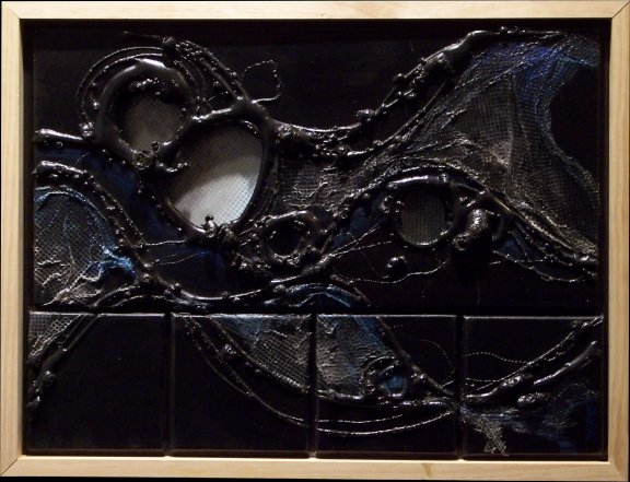 Polytych "Black" by Suzy Andron